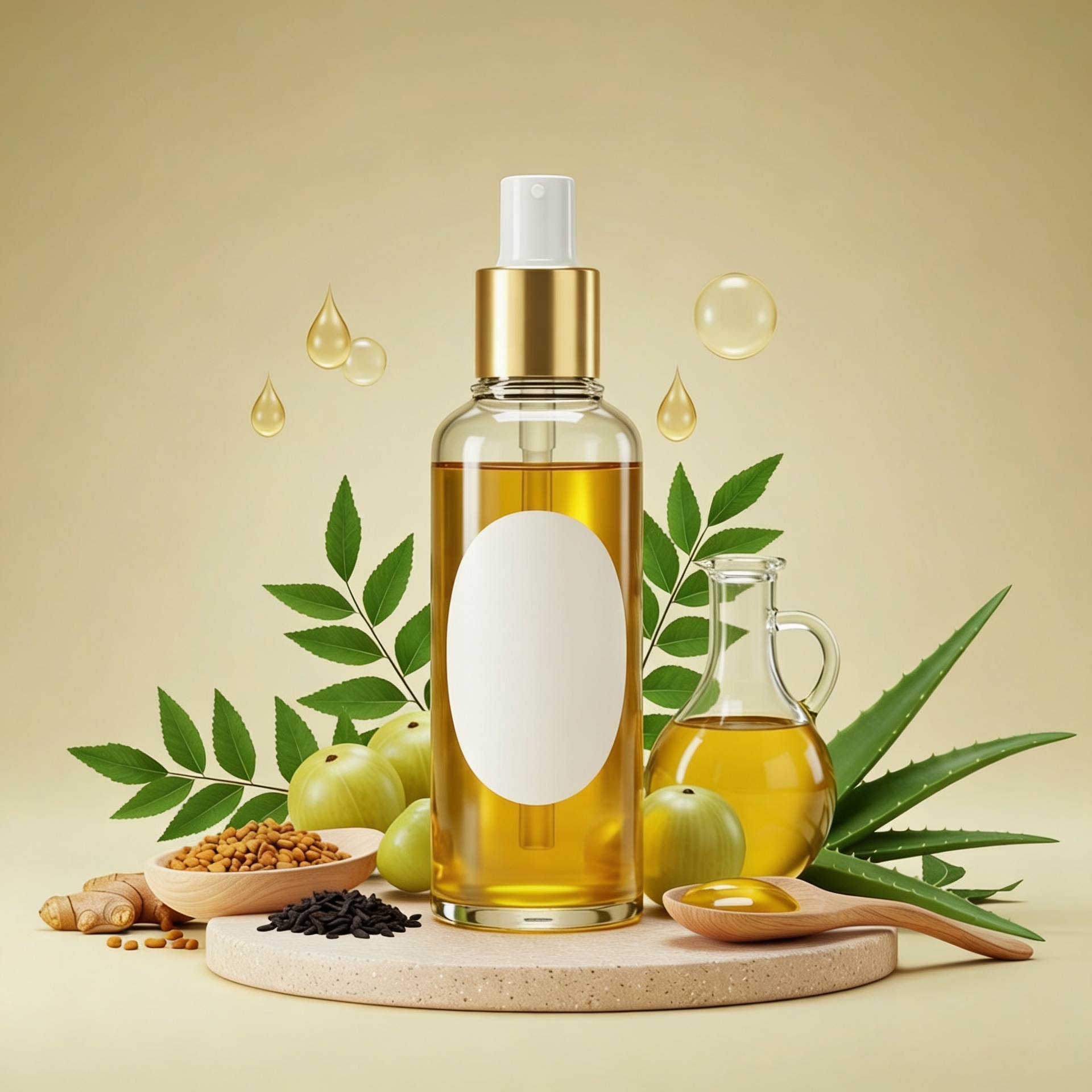 Advanced Regrowth Hair Oil | Herbal Blend with Pumpkin Seed & Rosemary